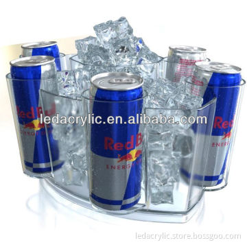 plastic red bull boat can vodka energy drink ice bucket wholesale